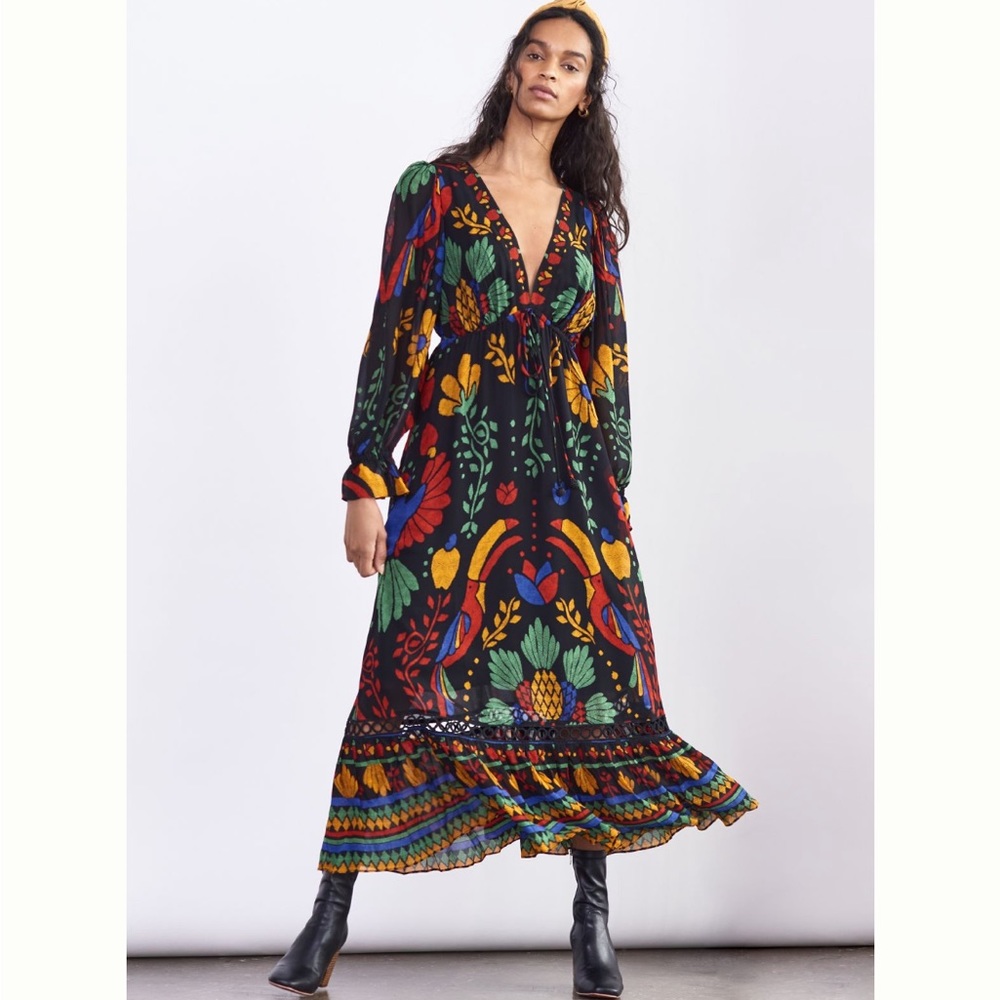 Farm Rio Georgette maxi dress